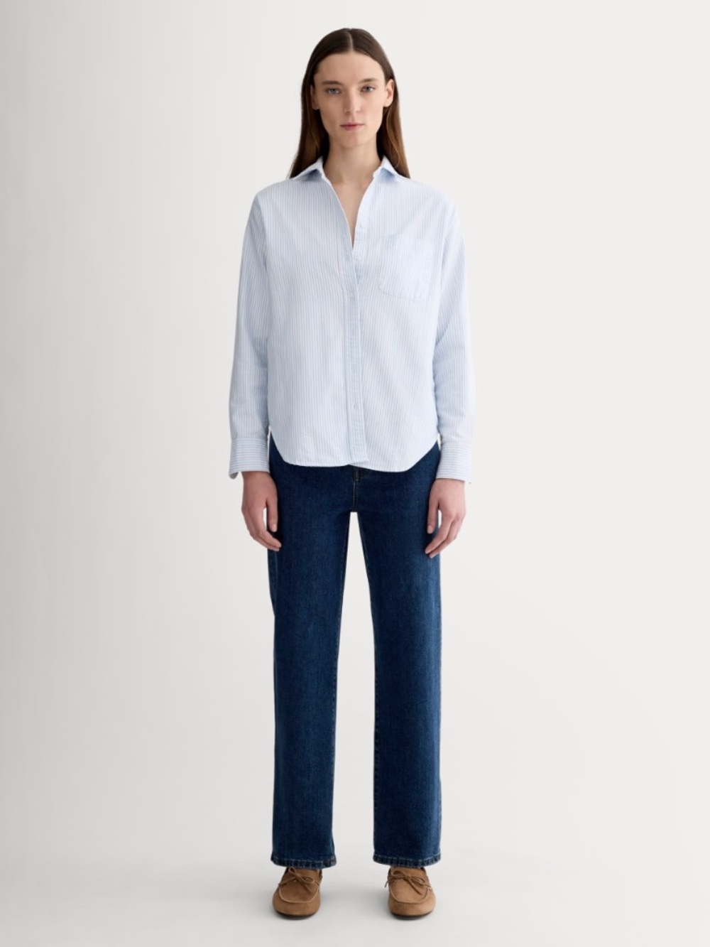 Everlane Women's Way-High® Jean in Vintage Indigo, Size 35, Cotton